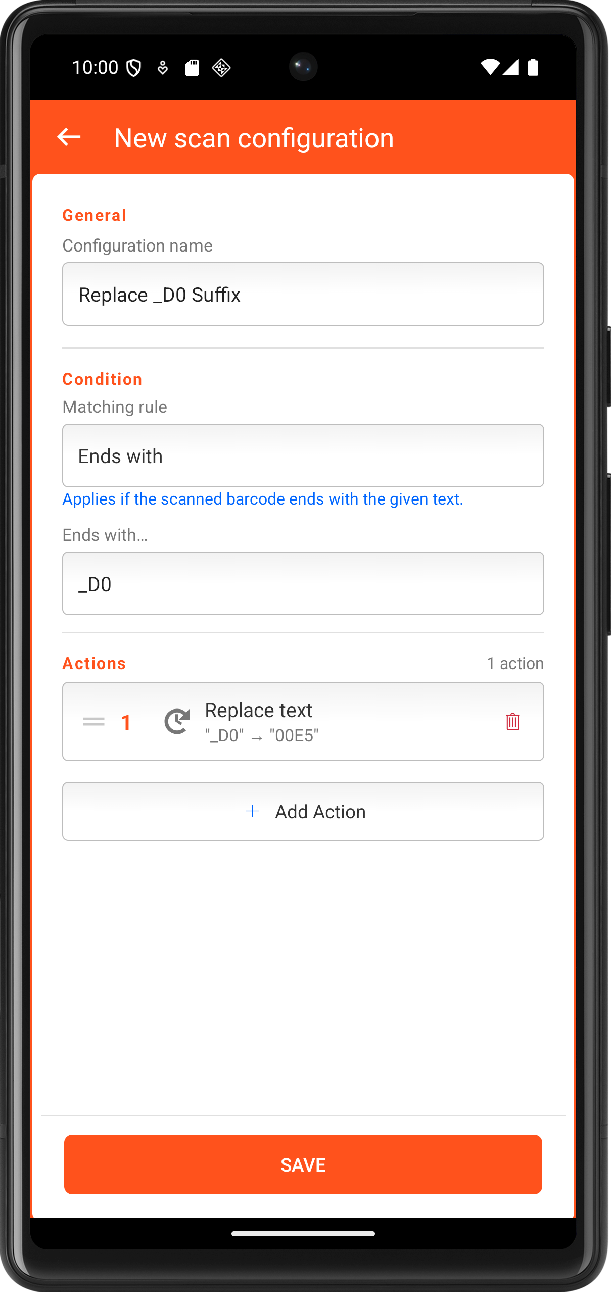 Scan Configuration