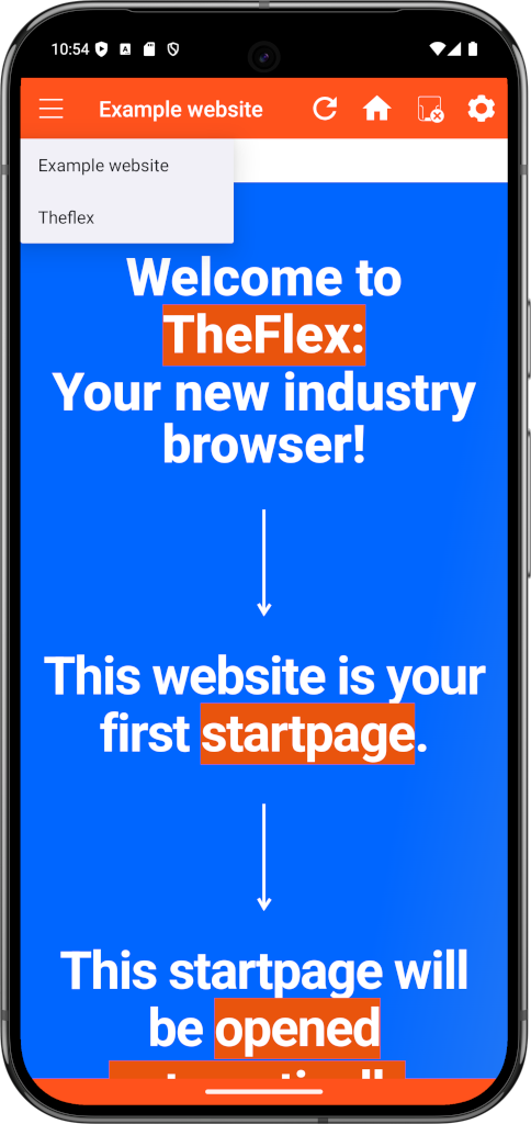 Change start pages