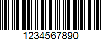 Interleaved 2 of 5 barcode