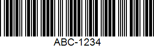 Code39 barcode